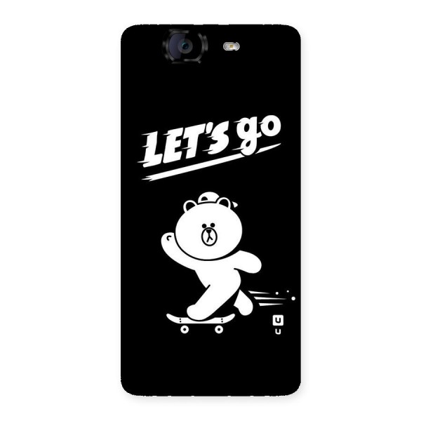 Lets Go Art Back Case for Canvas Knight A350