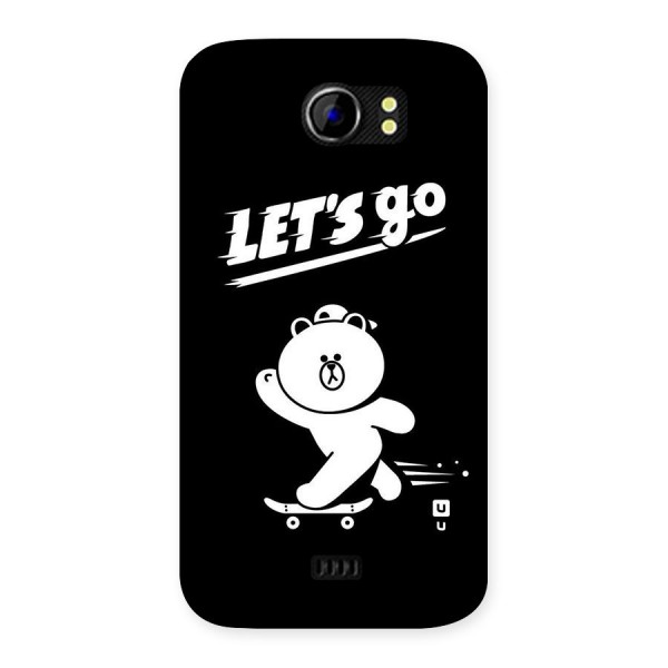 Lets Go Art Back Case for Micromax Canvas 2 A110