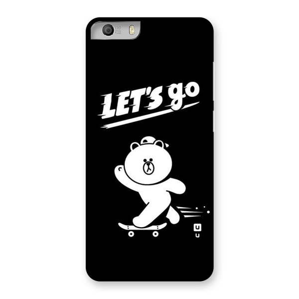 Lets Go Art Back Case for Micromax Canvas Knight 2