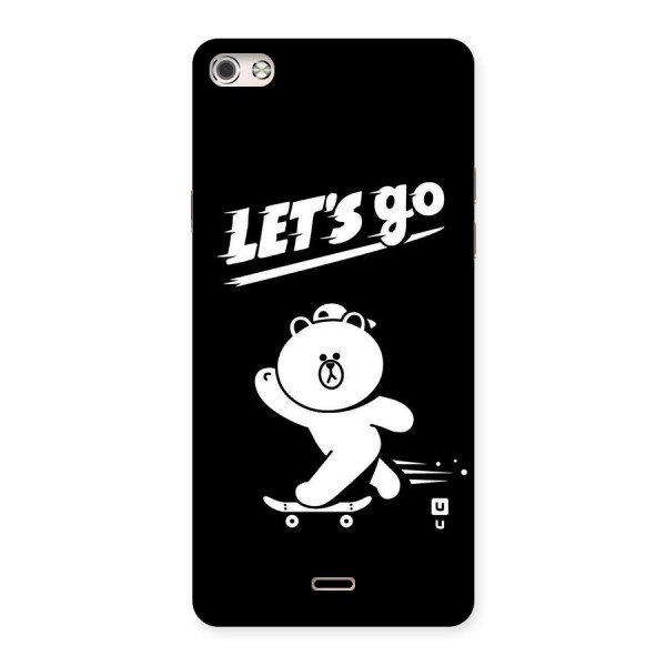 Lets Go Art Back Case for Micromax Canvas Silver 5