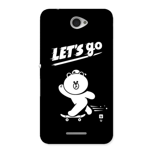Lets Go Art Back Case for Sony Xperia E4