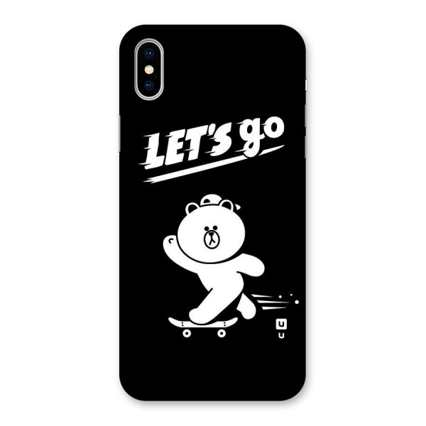 Lets Go Art Back Case for iPhone XS