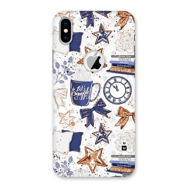 Lets Snuggle Back Case for iPhone X Logo Cut