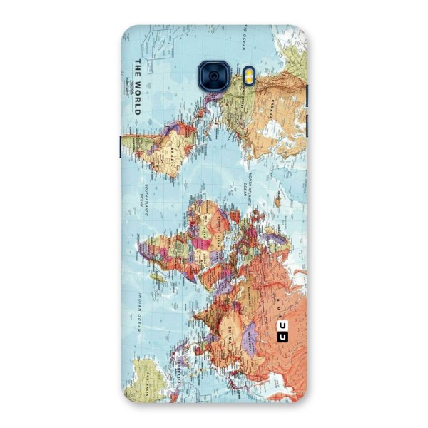 Lets Travel The World Back Case for Galaxy C7 Pro