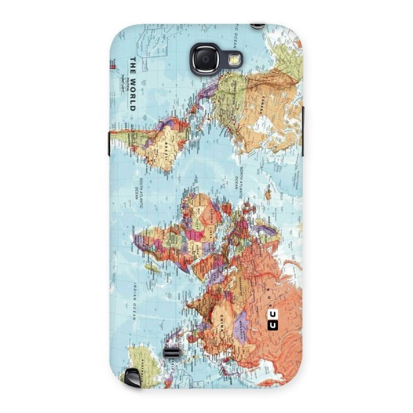 Lets Travel The World Back Case for Galaxy Note 2