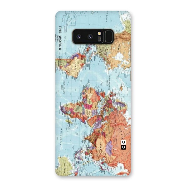 Lets Travel The World Back Case for Galaxy Note 8
