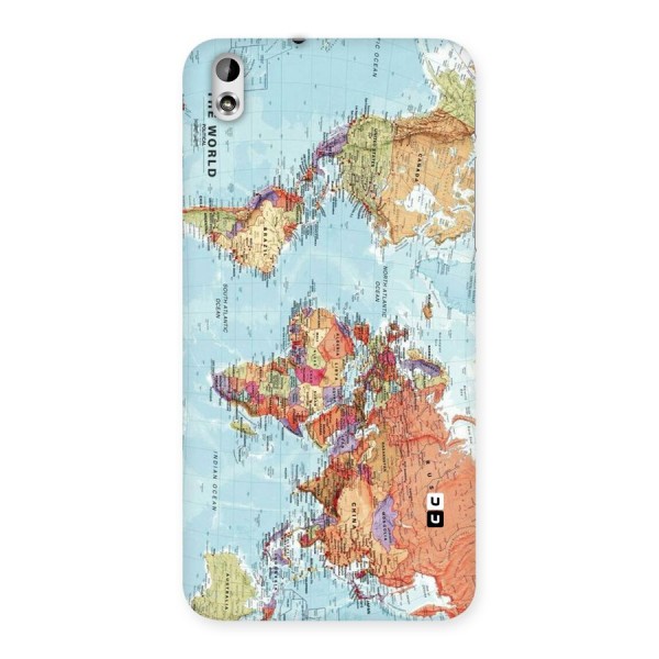 Lets Travel The World Back Case for HTC Desire 816