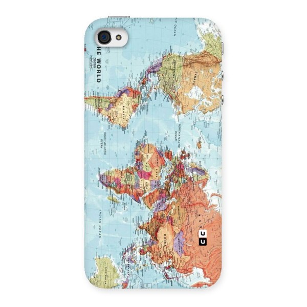 Lets Travel The World Back Case for iPhone 4 4s