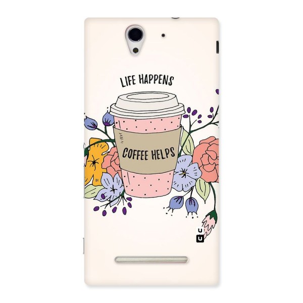 Life Happens Back Case for Sony Xperia C3