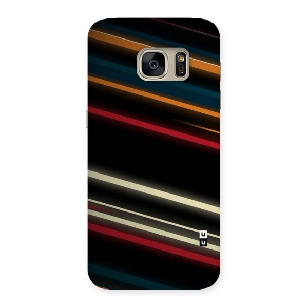 Light Diagonal Stripes Back Case for Galaxy S7