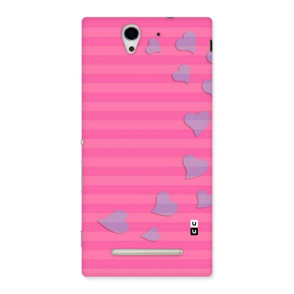 Light Heart Stripes Back Case for Sony Xperia C3
