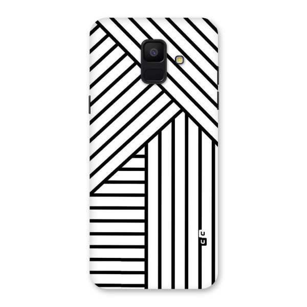 Lines Pattern Stripes Back Case for Galaxy A6 (2018)