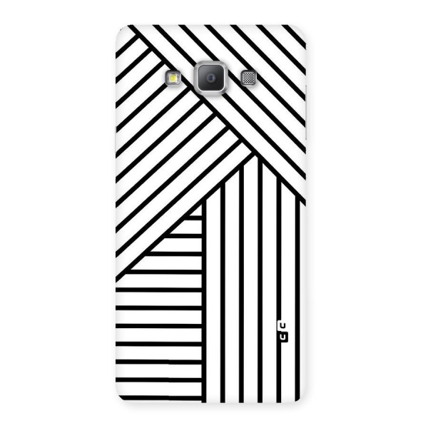 Lines Pattern Stripes Back Case for Galaxy A7