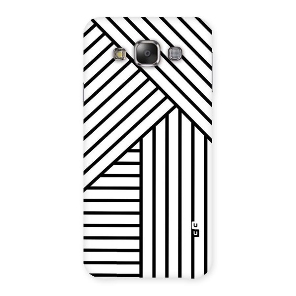 Lines Pattern Stripes Back Case for Galaxy E7
