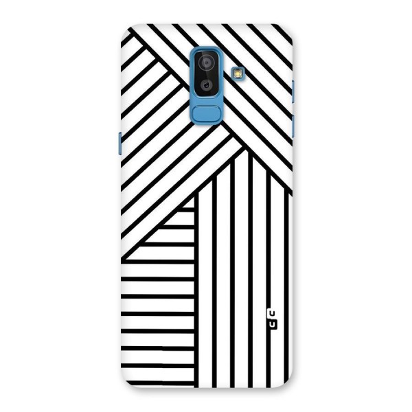 Lines Pattern Stripes Back Case for Galaxy J8