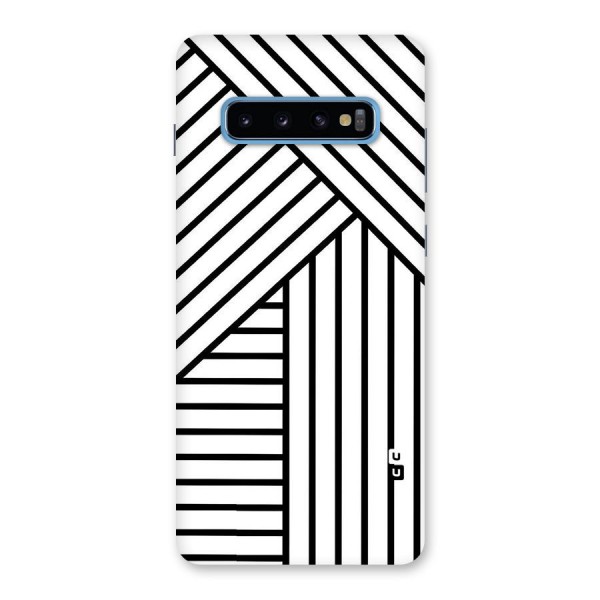 Lines Pattern Stripes Back Case for Galaxy S10 Plus
