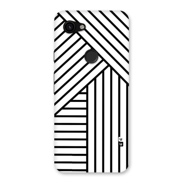 Lines Pattern Stripes Back Case for Google Pixel 3a