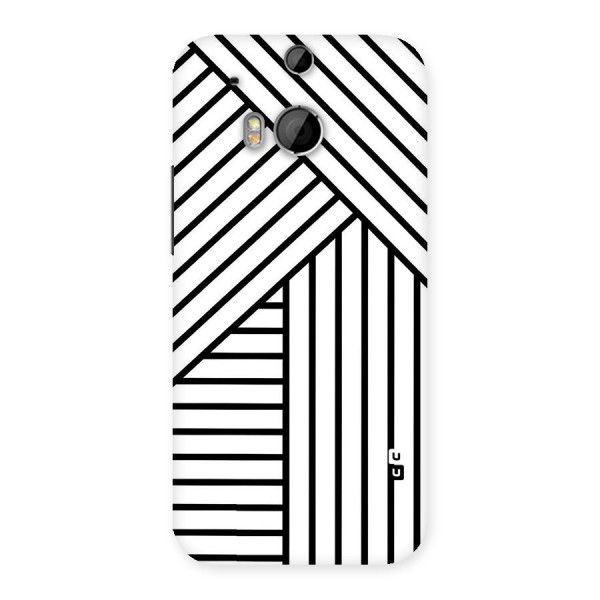 Lines Pattern Stripes Back Case for HTC One M8