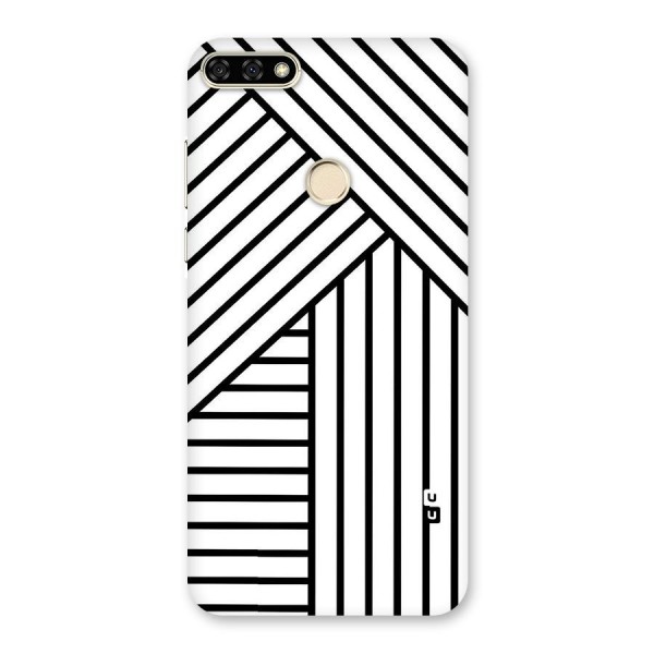Lines Pattern Stripes Back Case for Honor 7A