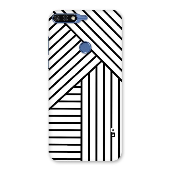 Lines Pattern Stripes Back Case for Honor 7C