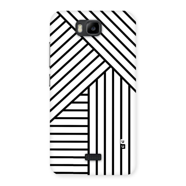 Lines Pattern Stripes Back Case for Honor Bee