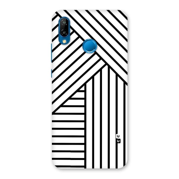 Lines Pattern Stripes Back Case for Huawei P20 Lite