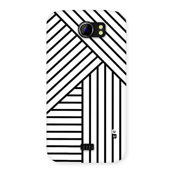 Lines Pattern Stripes Back Case for Micromax Canvas 2 A110