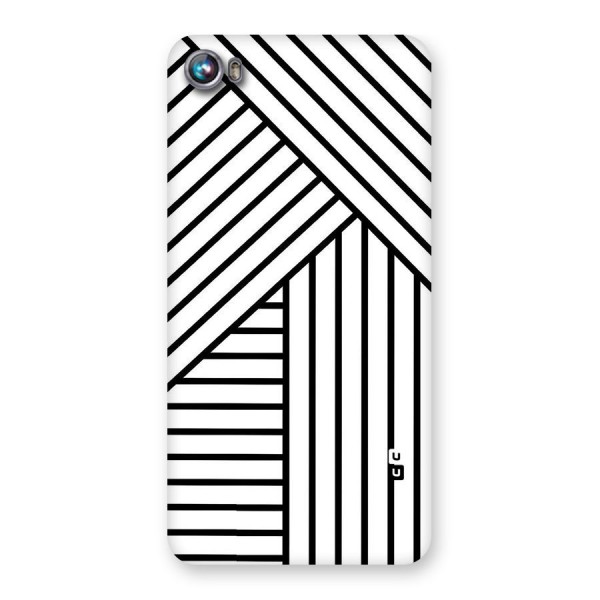 Lines Pattern Stripes Back Case for Micromax Canvas Fire 4 A107