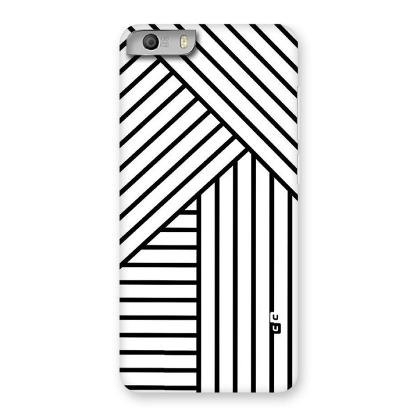 Lines Pattern Stripes Back Case for Micromax Canvas Knight 2