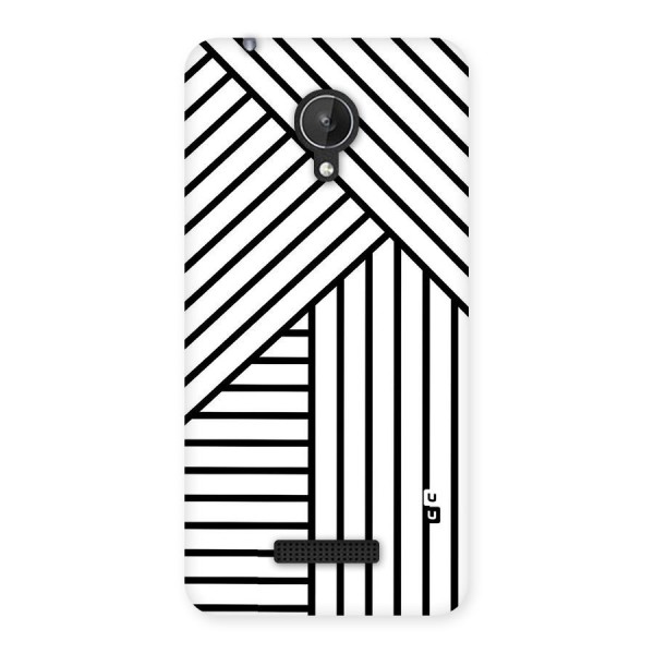 Lines Pattern Stripes Back Case for Micromax Canvas Spark Q380