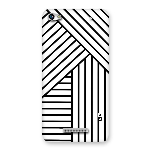 Lines Pattern Stripes Back Case for Micromax Hue 2
