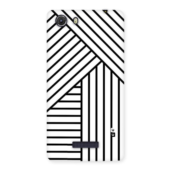 Lines Pattern Stripes Back Case for Micromax Unite 3