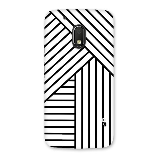 Lines Pattern Stripes Back Case for Moto G4 Play