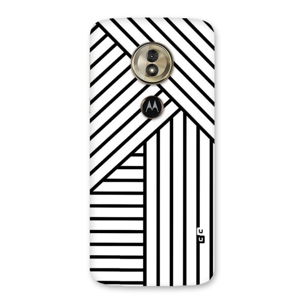 Lines Pattern Stripes Back Case for Moto G6 Play
