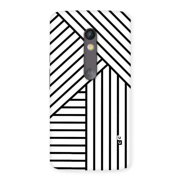 Lines Pattern Stripes Back Case for Moto X Play