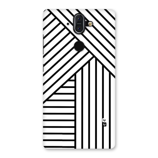 Lines Pattern Stripes Back Case for Nokia 8 Sirocco