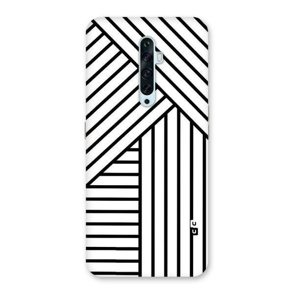 Lines Pattern Stripes Back Case for Oppo Reno2 F