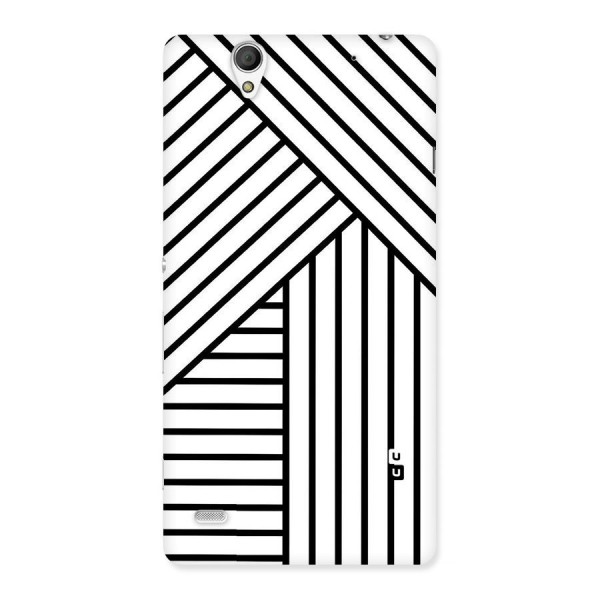 Lines Pattern Stripes Back Case for Sony Xperia C4