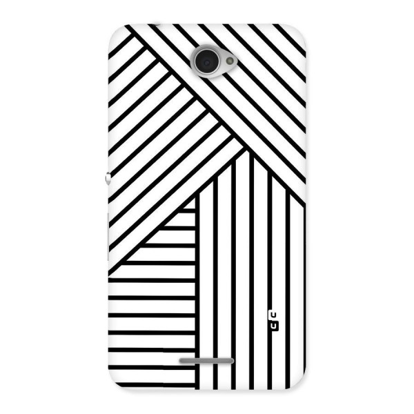 Lines Pattern Stripes Back Case for Sony Xperia E4