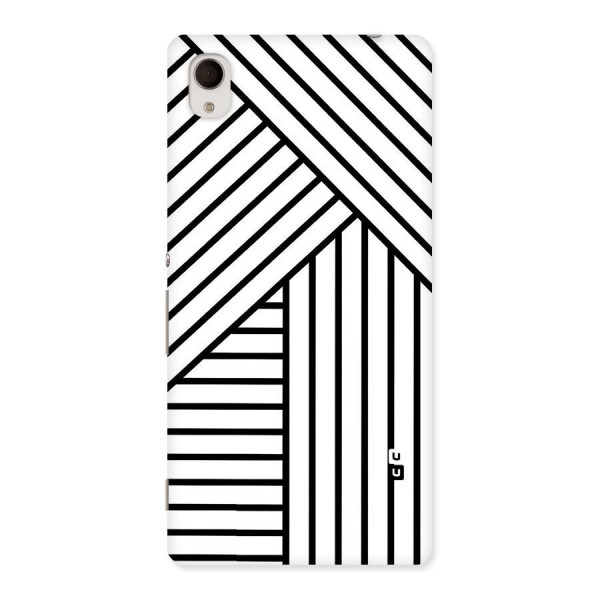 Lines Pattern Stripes Back Case for Sony Xperia M4