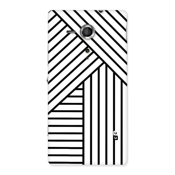 Lines Pattern Stripes Back Case for Sony Xperia SP