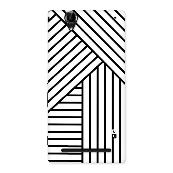Lines Pattern Stripes Back Case for Sony Xperia T2