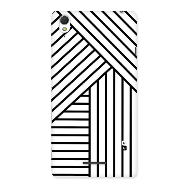 Lines Pattern Stripes Back Case for Sony Xperia T3