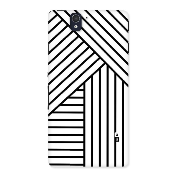 Lines Pattern Stripes Back Case for Sony Xperia Z