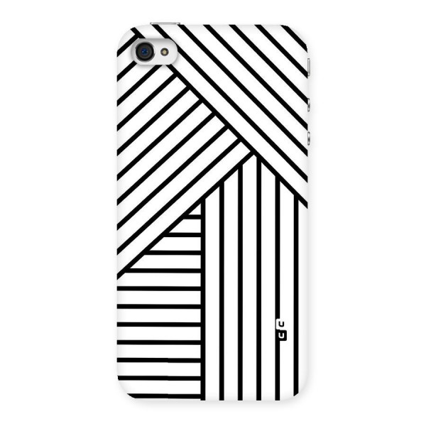 Lines Pattern Stripes Back Case for iPhone 4 4s