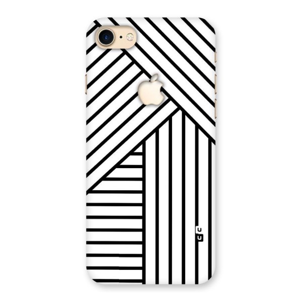 Lines Pattern Stripes Back Case for iPhone 7 Apple Cut