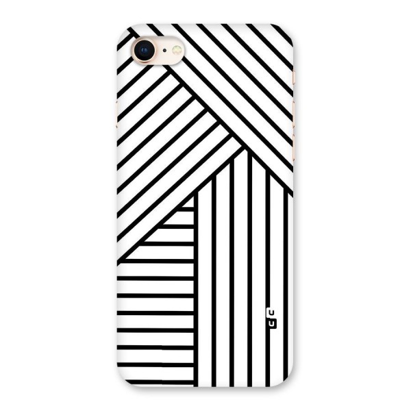 Lines Pattern Stripes Back Case for iPhone 8