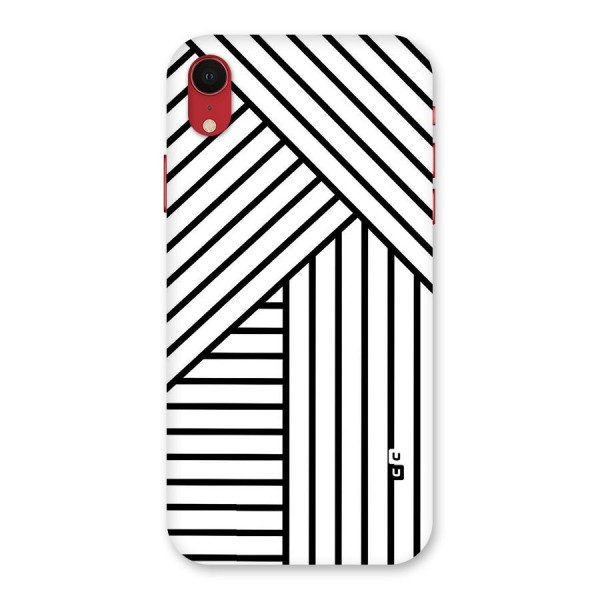 Lines Pattern Stripes Back Case for iPhone XR