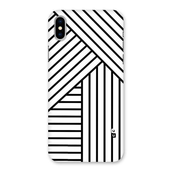 Lines Pattern Stripes Back Case for iPhone XS