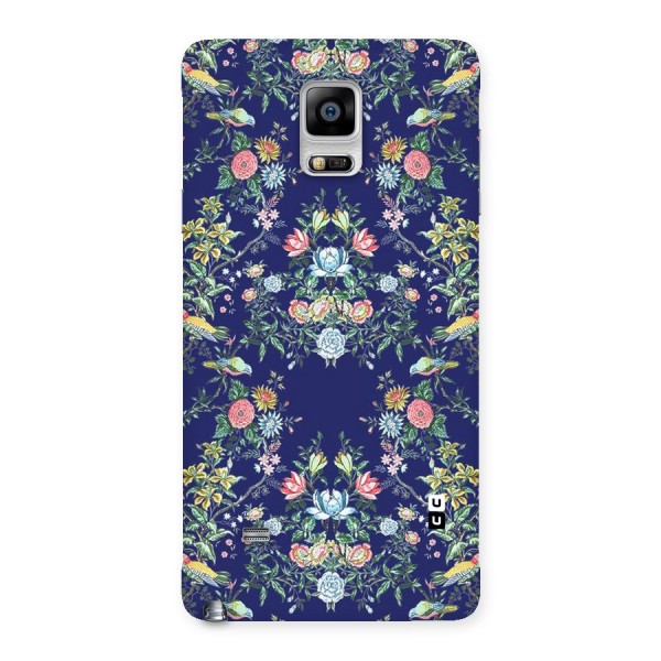 Little Flowers Pattern Back Case for Galaxy Note 4